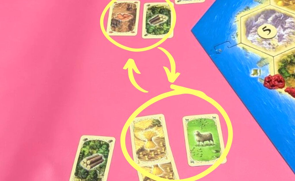 自分と相手の手札を2枚ずつ交換